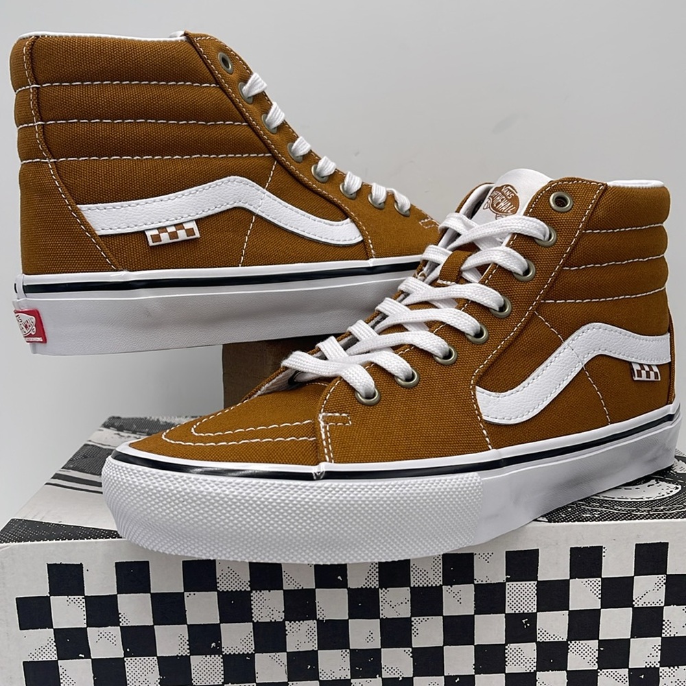 Vans Men’s Skate Sk8-Hi Canvas Golden Brown
VN0A5FCC1M7 Sneakers - Picture 10 of 16